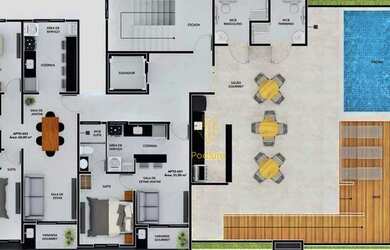 Imagem 4: Apartamentos com varanda / sacada nas proximidades de supermercado, padarias...