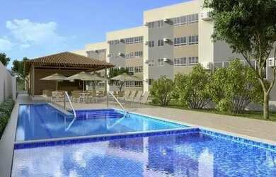 Imagem: O apartamento possui 2 Dormitórios, 1 Banheiro, 1 Vaga na garagem