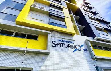 Imagem: O apartamento possui 1 Dormitório, 1 Banheiro, 1 Vaga na garagem