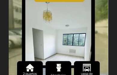 Imagem: O apartamento possui 2 Dormitórios, 1 Banheiro, 1 Vaga na garagem
