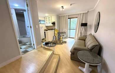 Imagem: O studio possui 1 Dormitório, 1 Banheiro, 1 Vaga na garagem