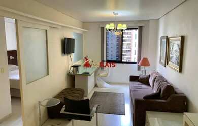 Imagem: O apartamento possui 1 Dormitório, 1 Banheiro, 1 Vaga na garagem