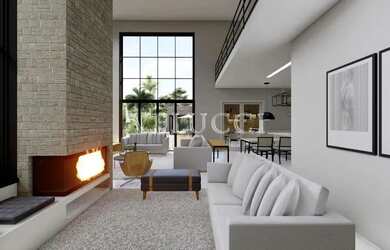 Imagem: A casa possui 4 Dormitórios, 5 Banheiros, 4 Vagas na garagem