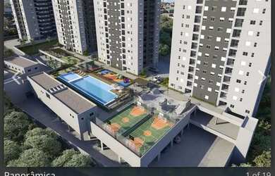 Imagem: O apartamento possui 2 Dormitórios, 1 Banheiro, 1 Vaga na garagem