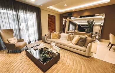 Imagem: A casa em condomínio possui 4 Dormitórios, 5 Banheiros, 4