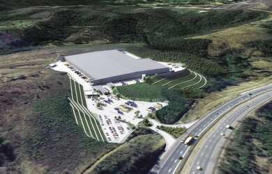 Imagem: O depósito possui 5 Vagas na garagem, 6.740m² de Área e