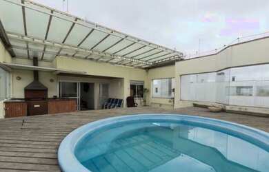 Imagem: O apartamento na cobertura possui 5 Dormitórios, 5 Banheiros