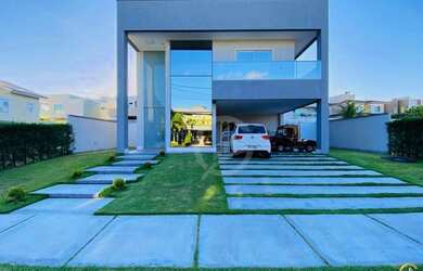 Imagem: A casa em condomínio possui 5 Dormitórios, 5 Banheiros, 4