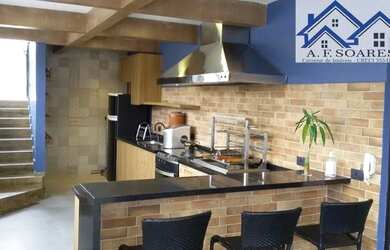 Imagem: O apartamento na cobertura possui 3 Dormitórios, 5 Banheiros