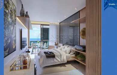 Imagem: O apartamento possui 1 Dormitório, 1 Banheiro, 1 Vaga na garagem