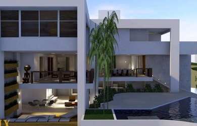 Imagem: A casa possui 5 Dormitórios, 5 Banheiros e 1500m² de Área