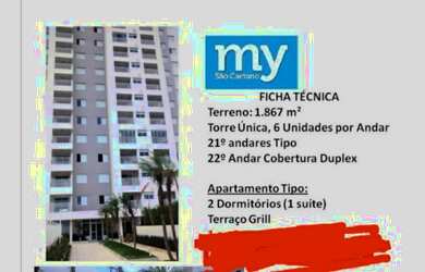 Imagem: O apartamento possui 2 Dormitórios, 2 Banheiros, 1 Vaga na