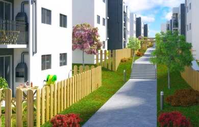 Imagem: O apartamento possui 3 Dormitórios, 1 Banheiro, 1 Vaga na garagem