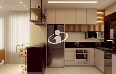 Imagem: O studio possui 1 Dormitório, 1 Banheiro, 1 Vaga na garagem