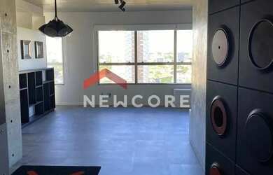 Imagem: O apartamento possui 1 Dormitório, 1 Banheiro, 1 Vaga na garagem