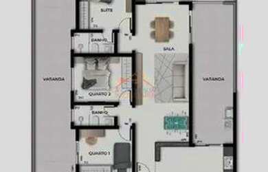 Imagem: O apartamento possui 3 Dormitórios, 2 Banheiros, 2 Vagas na