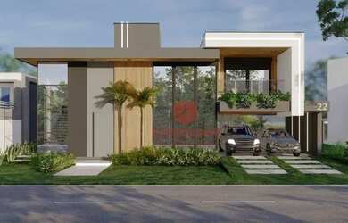 Imagem: A casa em condomínio possui 3 Dormitórios, 4 Banheiros, 2