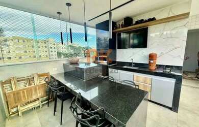 Imagem: O apartamento na cobertura possui 3 Dormitórios, 2 Banheiros