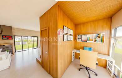 Imagem: A casa em condomínio possui 3 Dormitórios, 3 Banheiros, 1