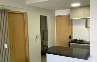 Imagem: O apartamento possui 1 Dormitório, 1 Banheiro, 1 Vaga na garagem