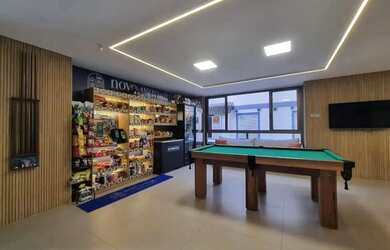 Imagem: O studio possui 1 Dormitório, 1 Banheiro, 1 Vaga na garagem