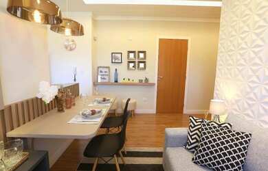 Imagem: O apartamento possui 2 Dormitórios, 1 Banheiro, 1 Vaga na garagem