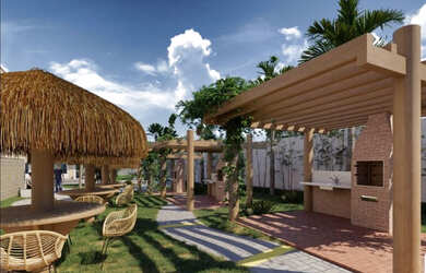 Imagem: A casa em condomínio possui 2 Dormitórios, 2 Banheiros, 1