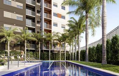 Imagem: O apartamento possui 2 Dormitórios, 1 Banheiro, 1 Vaga na garagem