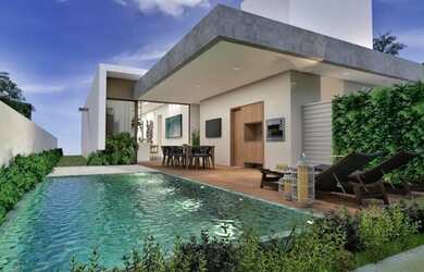 Imagem: A casa em condomínio possui 3 Dormitórios, 4 Banheiros, 4