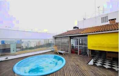 Imagem: O apartamento na cobertura possui 4 Dormitórios, 4 Banheiros