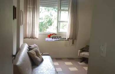 Imagem: O apartamento possui 1 Dormitório, 1 Banheiro, 1 Vaga na garagem