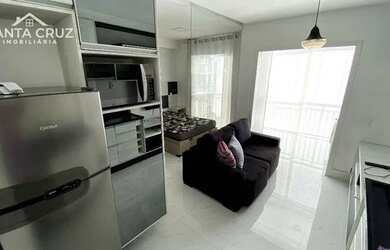 Imagem: O apartamento possui 1 Dormitório, 1 Banheiro, 1 Vaga na garagem