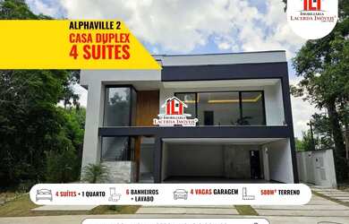 Imagem 2: Casa no Alphaville 2 com 5 Qts sendo 4 Suítes 3 com Varanda Piscina,...