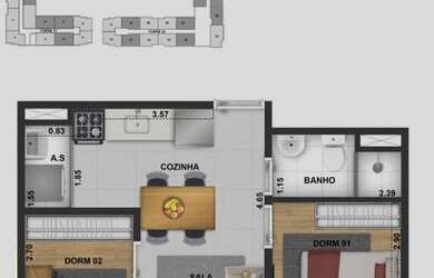 Imagem 12: Apartamento para venda tem 35 metros quadrados com 2 quartos em Tatuapé...