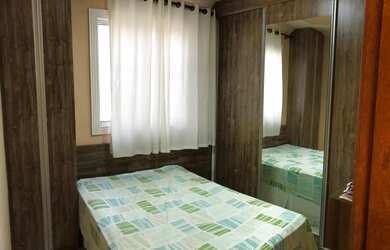 Imagem: O apartamento possui 2 Dormitórios, 1 Banheiro, 1 Vaga na garagem