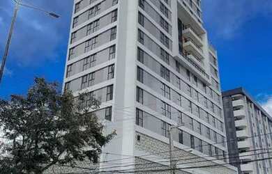 Imagem: O apartamento possui 1 Dormitório, 1 Banheiro, 1 Vaga na garagem