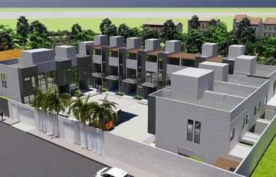 Imagem: A casa em condomínio possui 4 Dormitórios, 3 Banheiros, 2