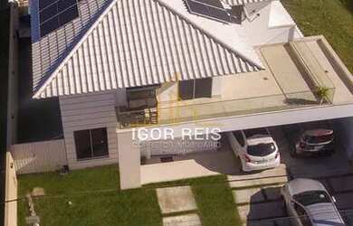 Imagem: A casa em condomínio possui 4 Dormitórios, 5 Banheiros, 4