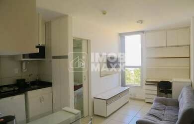 Imagem: O apartamento possui 1 Dormitório, 1 Banheiro, 1 Vaga na garagem