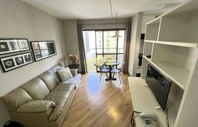 Imagem: O studio possui 1 Dormitório, 1 Banheiro, 1 Vaga na garagem