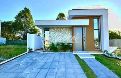 Imagem: A casa em condomínio possui 3 Dormitórios, 2 Banheiros, 2