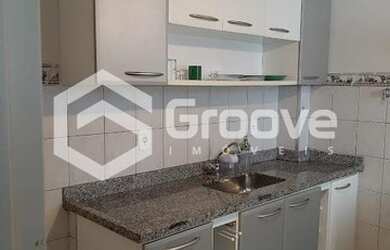 Imagem: O apartamento possui 2 Dormitórios, 1 Banheiro, 1 Vaga na garagem