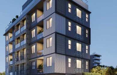 Imagem: O apartamento possui 1 Dormitório, 1 Banheiro, 1 Vaga na garagem