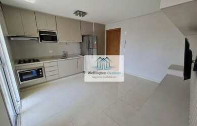 Imagem: O apartamento possui 1 Dormitório, 1 Banheiro, 34m² de Área