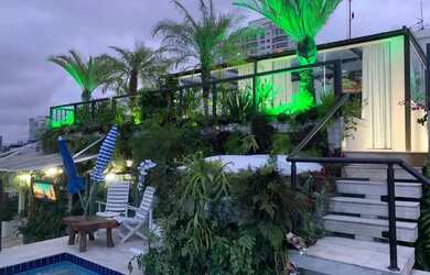 Imagem: O apartamento na cobertura possui 5 Dormitórios, 5 Banheiros