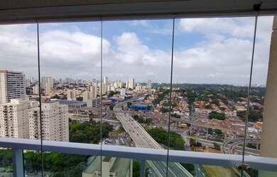 Imagem: O apartamento possui 1 Dormitório, 2 Banheiros, 1 Vaga na garagem