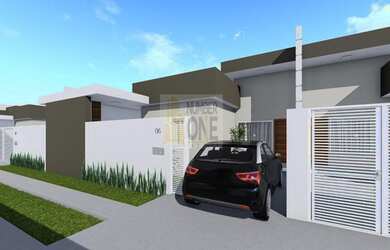 Imagem: A casa possui 3 Dormitórios, 1 Banheiro, 1 Vaga na garagem