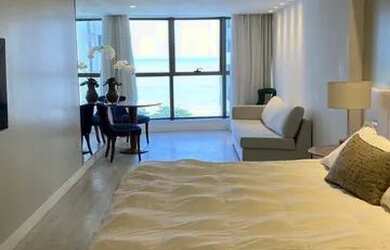 Imagem: O studio possui 1 Dormitório, 1 Banheiro, 1 Vaga na garagem