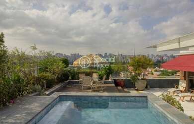 Imagem: O apartamento na cobertura possui 4 Dormitórios, 5 Banheiros