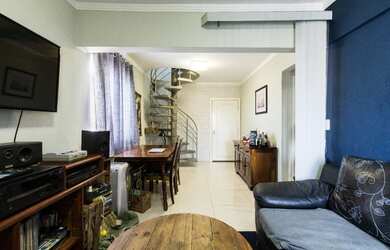 Imagem: O apartamento na cobertura possui 2 Dormitórios, 2 Banheiros